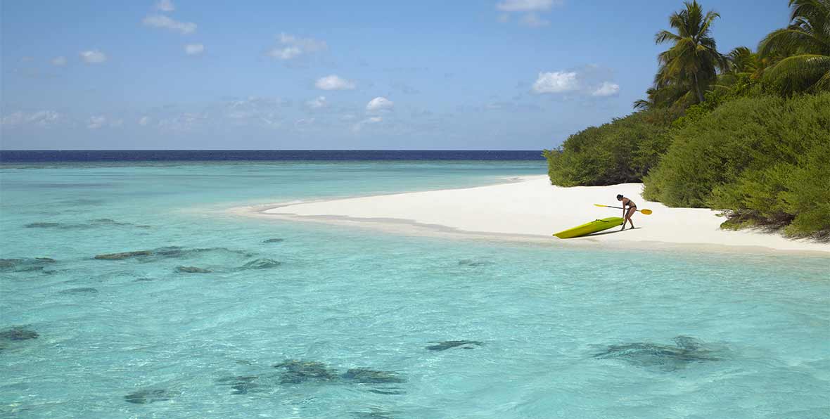 la playa de Dusit Thani Maldives