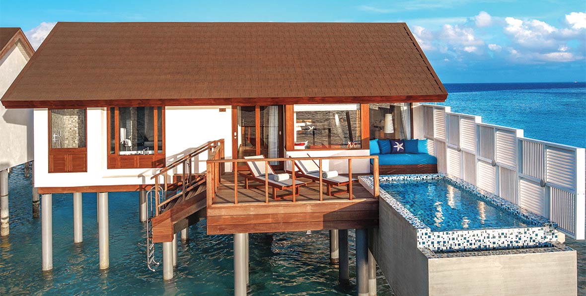 Oblu Sangeli Maldives Water Villa Pool - arenatours.com