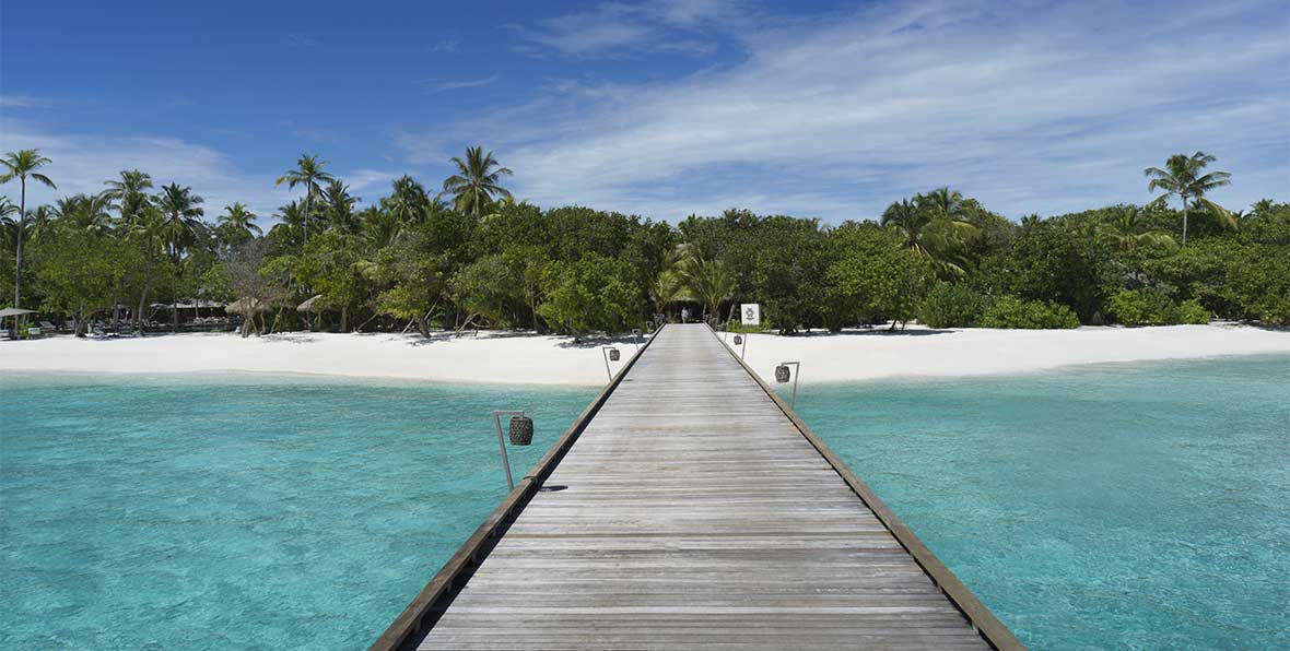 arrival jetty de Vakkaru Maldives