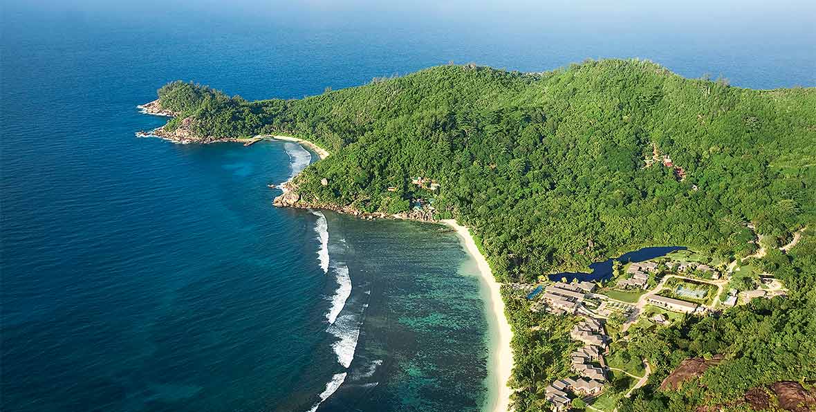 Kempinski Seychelles by drone