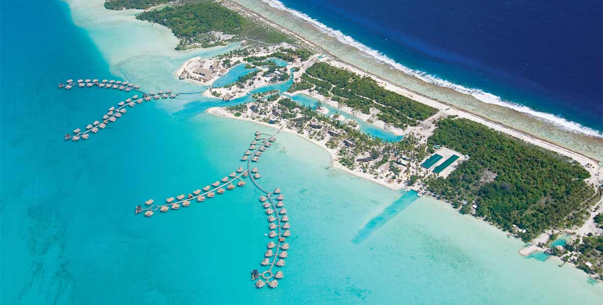 vista aerea de Four Seasons Bora Bora