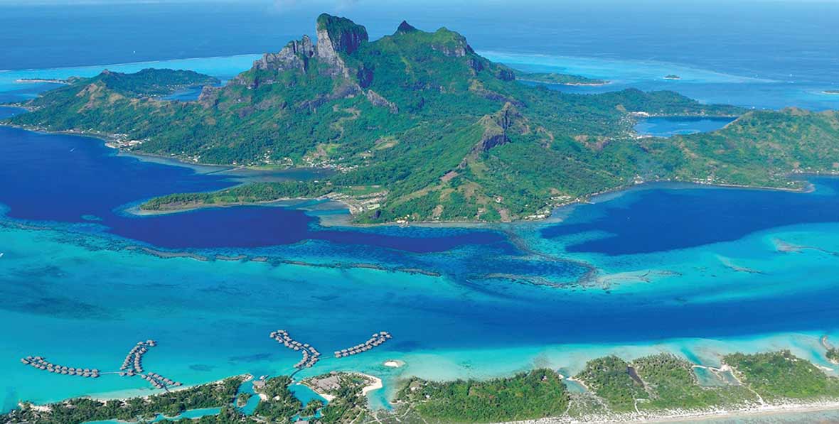 paisajes naturales en Four Seasons Resort Bora Bora