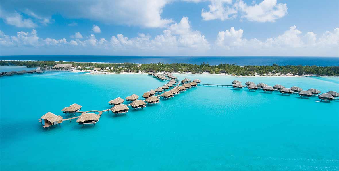 laguna y villas en Four Seasons Resort Bora Bora